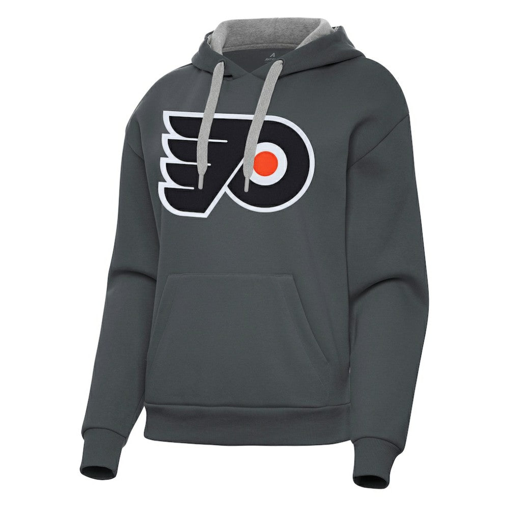 Philadelphia Flyers Antigua Women's Victory Pullover Hoodie Charcoal