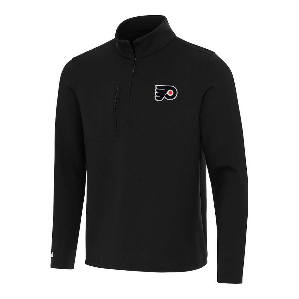 Philadelphia Flyers Antigua Insider Quarter-Zip Top Black