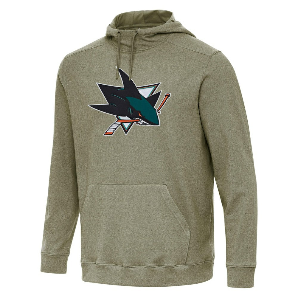 San Jose Sharks Antigua Cloud Pullover Hoodie Olive