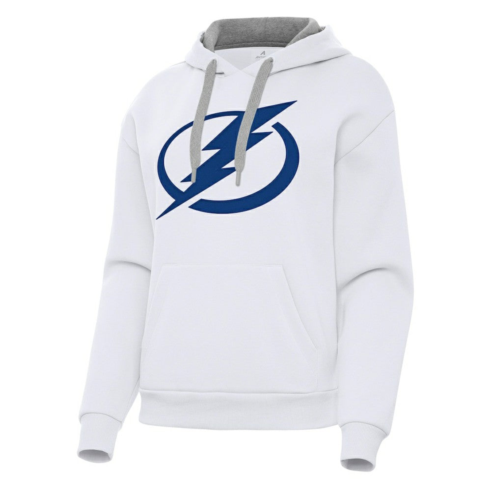 Tampa Bay Lightning Antigua Women's Victory Pullover Hoodie White