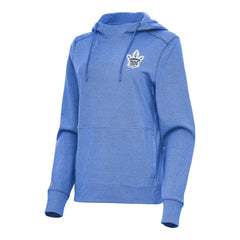 Toronto Maple Leafs Antigua Women's Justice Pullover Hoodie Heather Royal