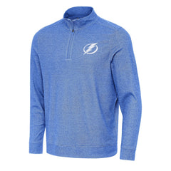 Tampa Bay Lightning Antigua Subtle Quarter-Zip Sweatshirt Heather Royal