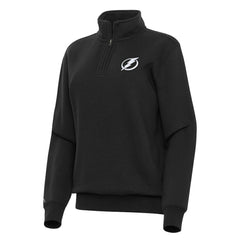 Tampa Bay Lightning Antigua Women's Victory Quarter-Zip Sweatshirt Black