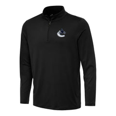 Vancouver Canucks Antigua Reprocess Quarter-Zip Top Black