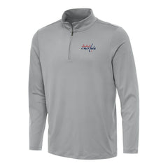 Washington Capitals Antigua Reprocess Quarter-Zip Top Gray