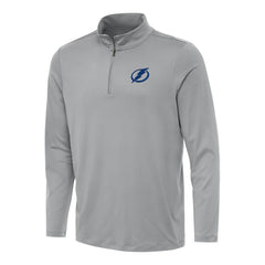 Tampa Bay Lightning Antigua Reprocess Quarter-Zip Top Gray
