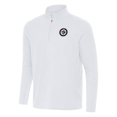 Winnipeg Jets Antigua Intent Quarter-Zip Top White