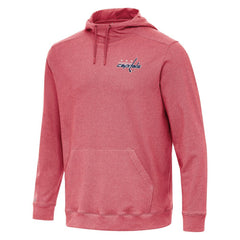 Washington Capitals Antigua Cloud Pullover Hoodie Heather Red