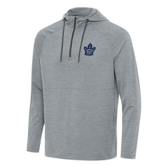 Toronto Maple Leafs Antigua Spikes Quarter-Zip Hoodie Heather Gray