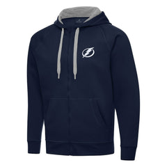 Tampa Bay Lightning Antigua Big & Tall Victory Full-Zip Hoodie Navy