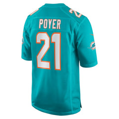 Jordan Poyer Miami Dolphins Game Jersey - Aqua