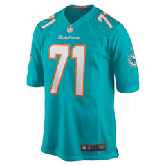 Kion Smith Miami Dolphins Game Jersey - Aqua
