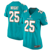 Jaylen Wright Miami Dolphins Women's Game Jersey - Aqua