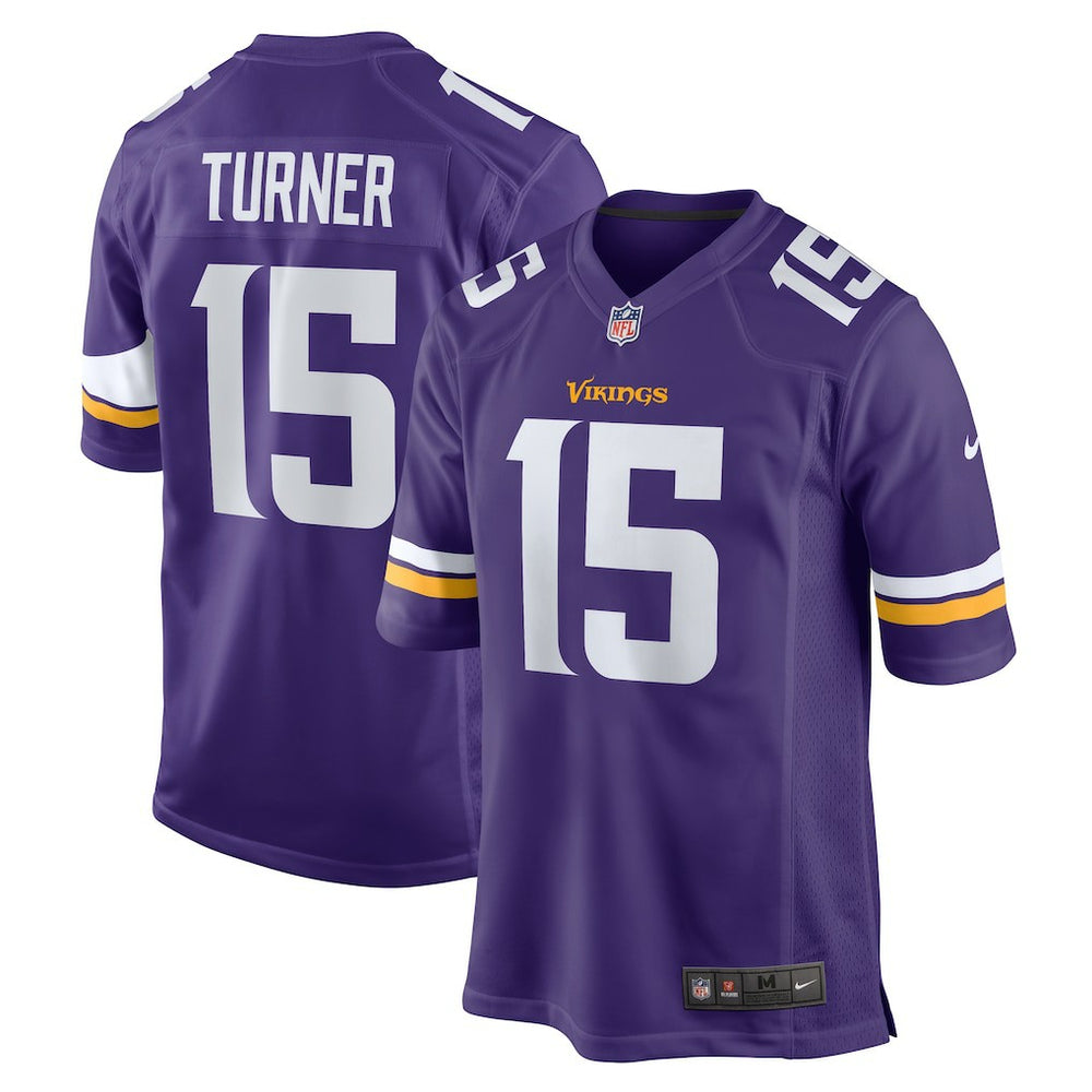 Dallas Turner Minnesota Vikings Game Jersey - Purple