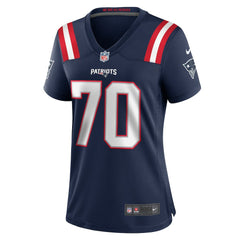 Caedan Wallace New England Patriots Women's Game Jersey - Navy