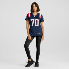 Caedan Wallace New England Patriots Women's Game Jersey - Navy