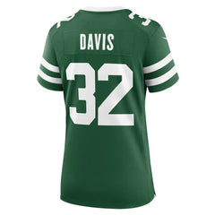 Isaiah Davis New York Jets Women's Game Jersey - Legacy Green