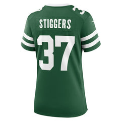 Qwan'tez Stiggers New York Jets Women's Game Jersey - Legacy Green