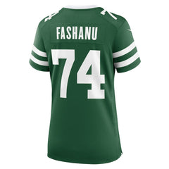 Olu Fashanu New York Jets Women's Game Jersey - Legacy Green