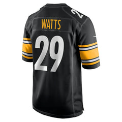 Ryan Watts Pittsburgh Steelers Game Jersey - Black