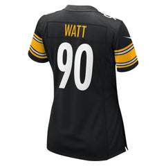 T.J. Watt Pittsburgh Steelers Women's Team Game Jersey - Black
