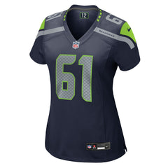 Jalen Sundell Seattle Seahawks Women's Team Game Jersey - College Navy