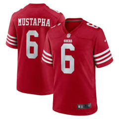 Malik Mustapha San Francisco 49ers Game Jersey - Scarlet