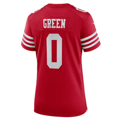 Renardo Green San Francisco 49ers Women's Team Game Jersey - Scarlet