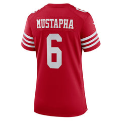 Malik Mustapha San Francisco 49ers Women's Team Game Jersey - Scarlet