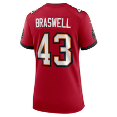 Chris Braswell Tampa Bay Buccaneers Women's Team Game Jersey - Red