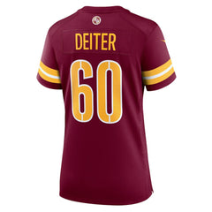 Michael Deiter Washington Commanders Women's Team Game Jersey - Burgundy