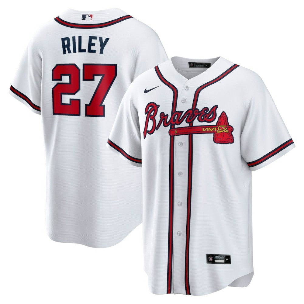 Austin Riley Atlanta Braves Home Replica Player Jersey - White