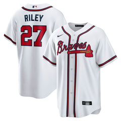 Austin Riley Atlanta Braves Home Replica Player Jersey - White