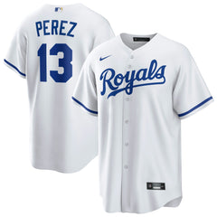Salvador Perez Kansas City Royals Home Replica Player Jersey - White