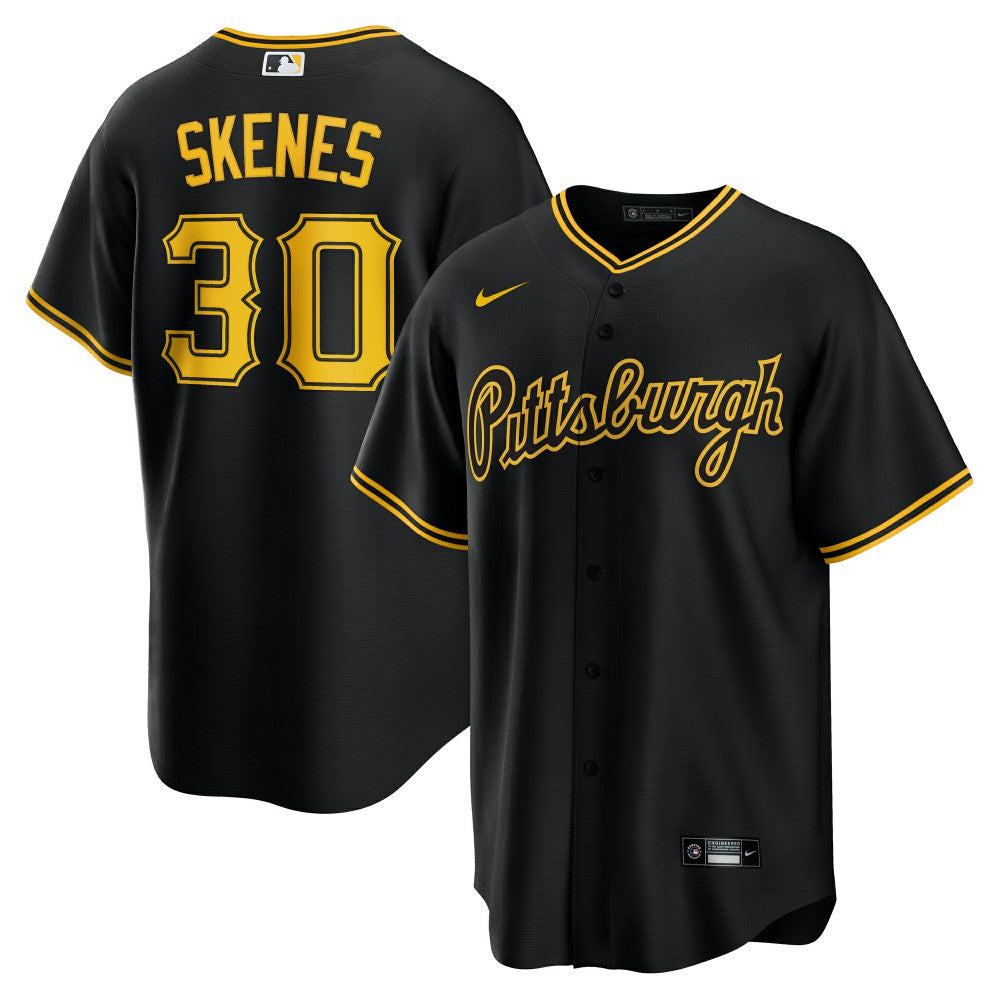 Paul Skenes Pittsburgh Pirates Alternate 2 Replica Jersey - Black