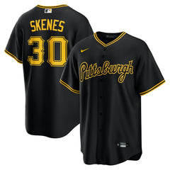Paul Skenes Pittsburgh Pirates Alternate 2 Replica Jersey - Black