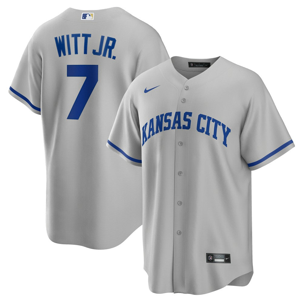Bobby Witt Jr. Kansas City Royals Road Replica Jersey - Gray