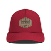Detroit Red Wings Men's Levelwear Faux Leather Patch Structured Adjustable Hat Red
