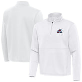 Colorado Avalanche Antigua Twist Quarter-Zip Pullover Jacket White