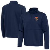 Florida Panthers Antigua Twist Quarter-Zip Pullover Jacket Navy