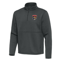 Florida Panthers Antigua Twist Quarter-Zip Pullover Jacket Pewter