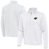 Minnesota Wild Antigua Twist Quarter-Zip Pullover Jacket White