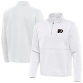 Philadelphia Flyers Antigua Twist Quarter-Zip Pullover Jacket White