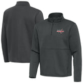 Washington Capitals Antigua Twist Quarter-Zip Pullover Jacket Pewter