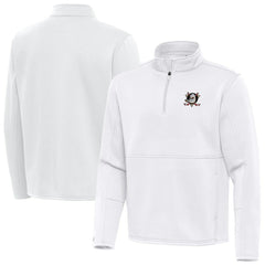 Anaheim Ducks Antigua Twist Quarter-Zip Pullover Jacket White
