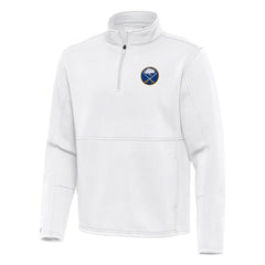 Buffalo Sabres Antigua Twist Quarter-Zip Pullover Jacket White