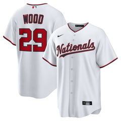 James Wood Washington Nationals Home Replica Jersey - White