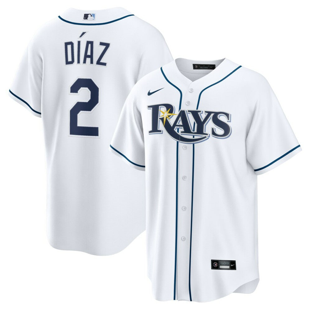 Yandy D¨ªaz Tampa Bay Rays Home Replica Jersey - White