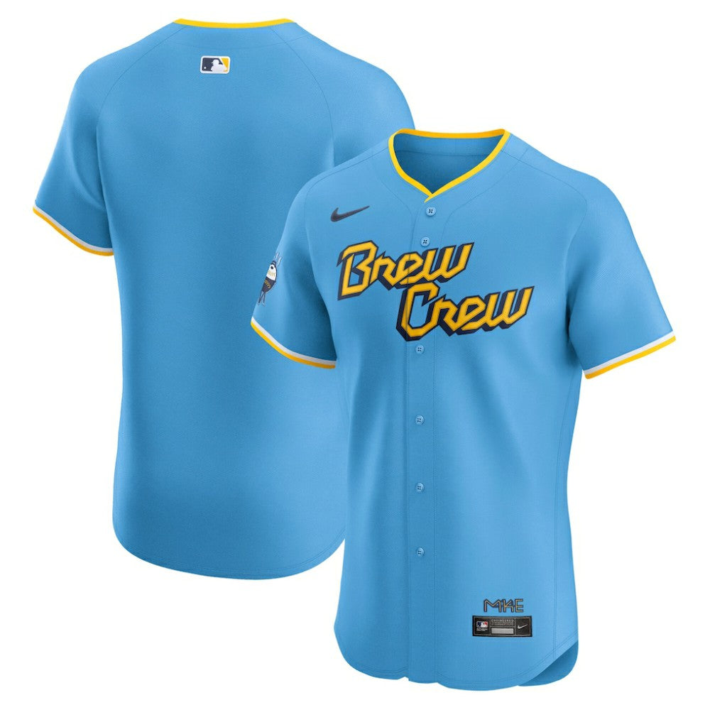 Milwaukee Brewers City Connect Elite Jersey Powder Blue | Nike