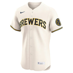 Milwaukee Brewers Home Elite Jersey Cream | Nike